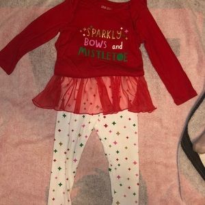 *2 piece holiday set with ruffles*